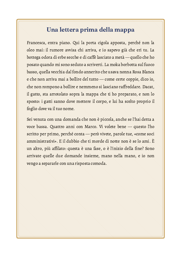 La Mappa del Legame (esempio)